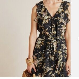 Paige floral silk mini dress